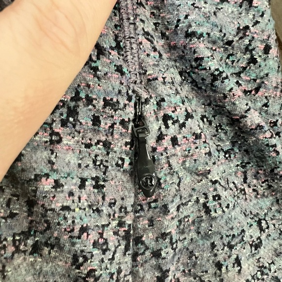 Lululemon Runderful Long Sleeve Neon Tweed Jacquard Size 8 EUC - Picture 6 of 11
